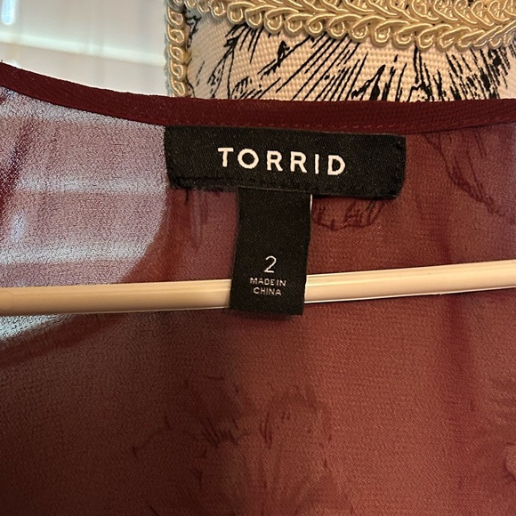 Torrid Chiffon Kimono - Picture 5 of 6